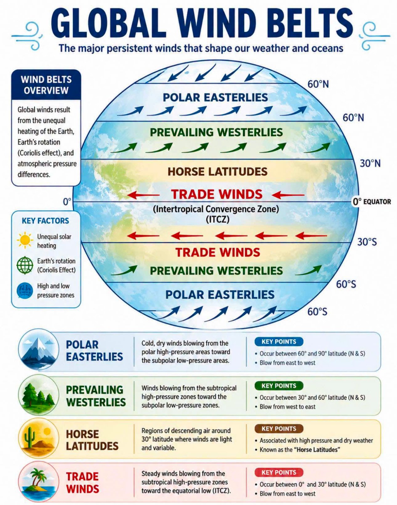 Global Wind Belts: Basic Things To Know