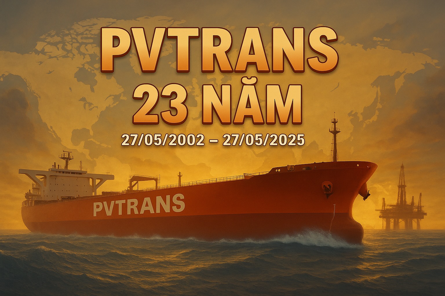 KỶ NIỆM 23 NĂM NGÀY THÀNH LẬP TỔNG CÔNG TY CỔ PHẦN VẬN TẢI DẦU KHÍ - PVTRANS (27/05/2002 - 27/05/2025)