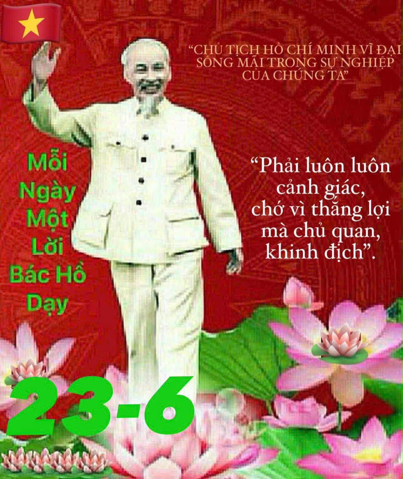 LỜI BÁC - CHỦ TỊCH HỒ CHÍ MINH DẠY NGÀY NÀY NĂM XƯA 23.6.1965