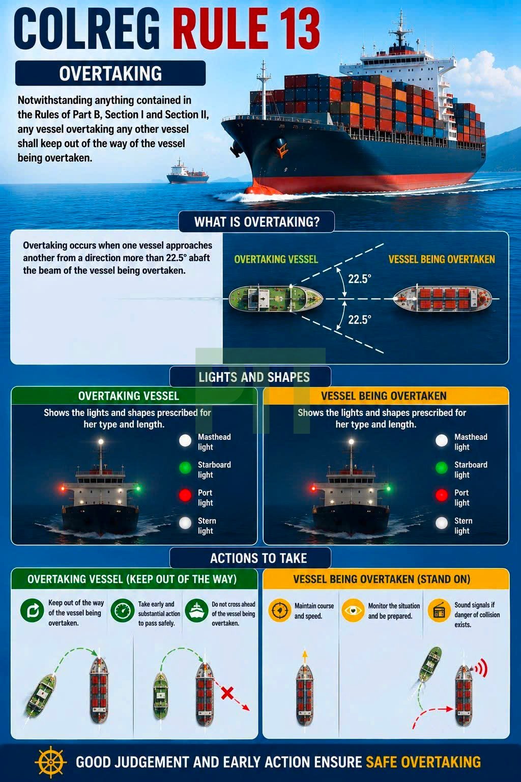 COLREG Rule 13 – Overtaking