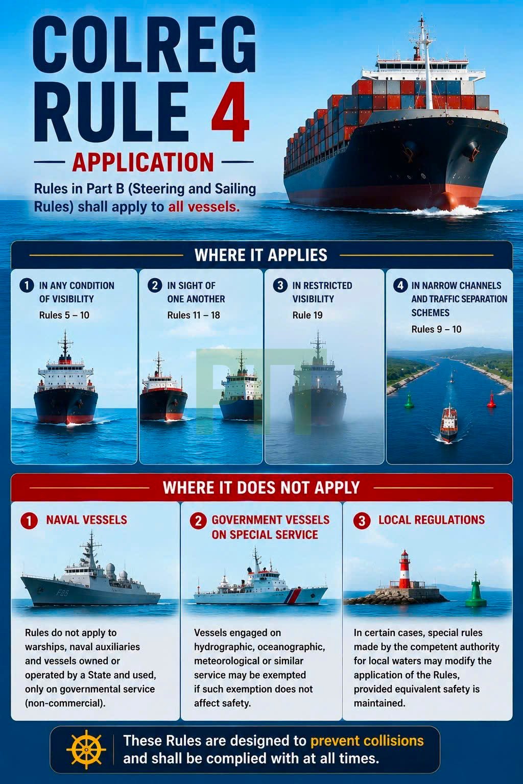 COLREG Rule 4 – Application