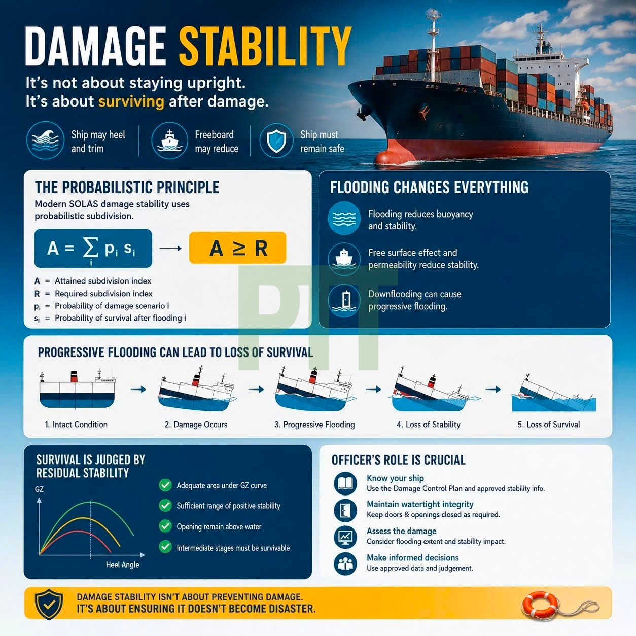 Damage Stability: Surviving After Damage Matters Most