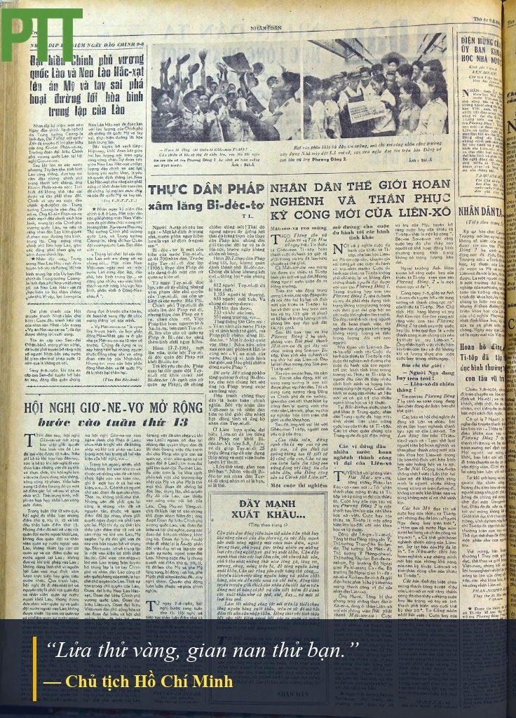 LỜI BÁC - CHỦ TỊCH HỒ CHÍ MINH DẠY NGÀY NÀY NĂM XƯA 9.8.1961