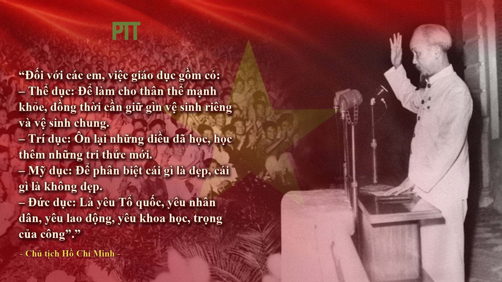 PTT - LỜI BÁC - CHỦ TỊCH HỒ CHÍ MINH DẠY NGÀY NÀY NĂM XƯA 24.10.1955