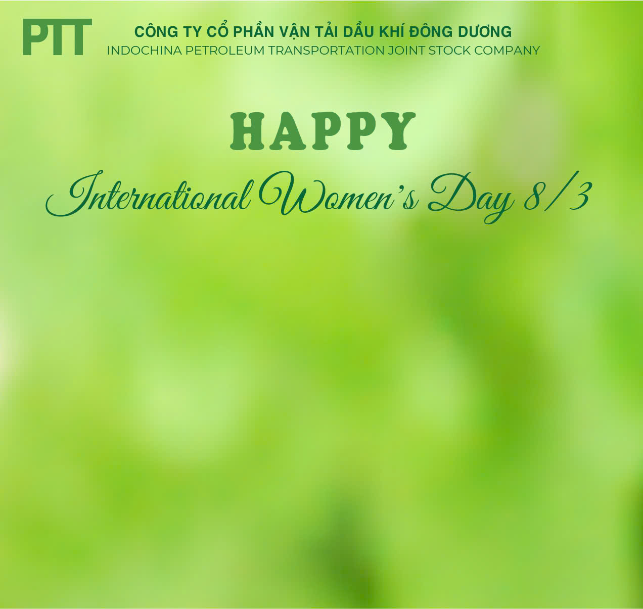 PVTrans-PTT CHÀO MỪNG NGÀY QUỐC TẾ PHỤ NỮ 8/3