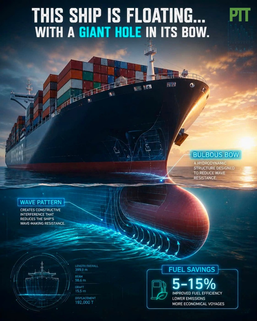 Did you know this hidden part of a ship can save millions in fuel?