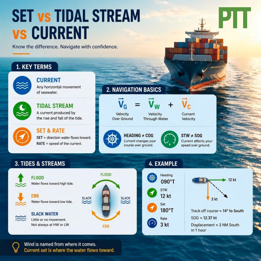 SET vs TIDAL STREAM vs CURRENT - Know the Difference!