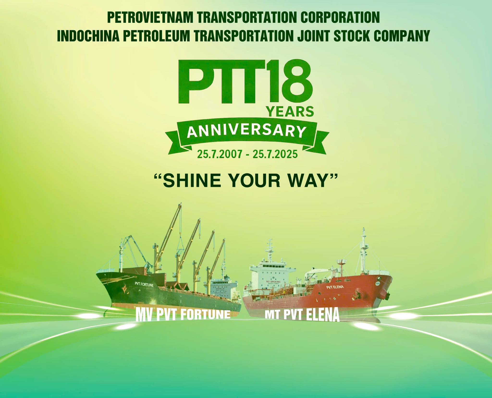 THƯ GỬI TẬP THỂ CBCNV NHÂN DỊP KỶ NIỆM 18 NĂM THÀNH LẬP CÔNG TY CỦA BÍ THƯ CHI BỘ/GIÁM ĐỐC CÔNG TY
