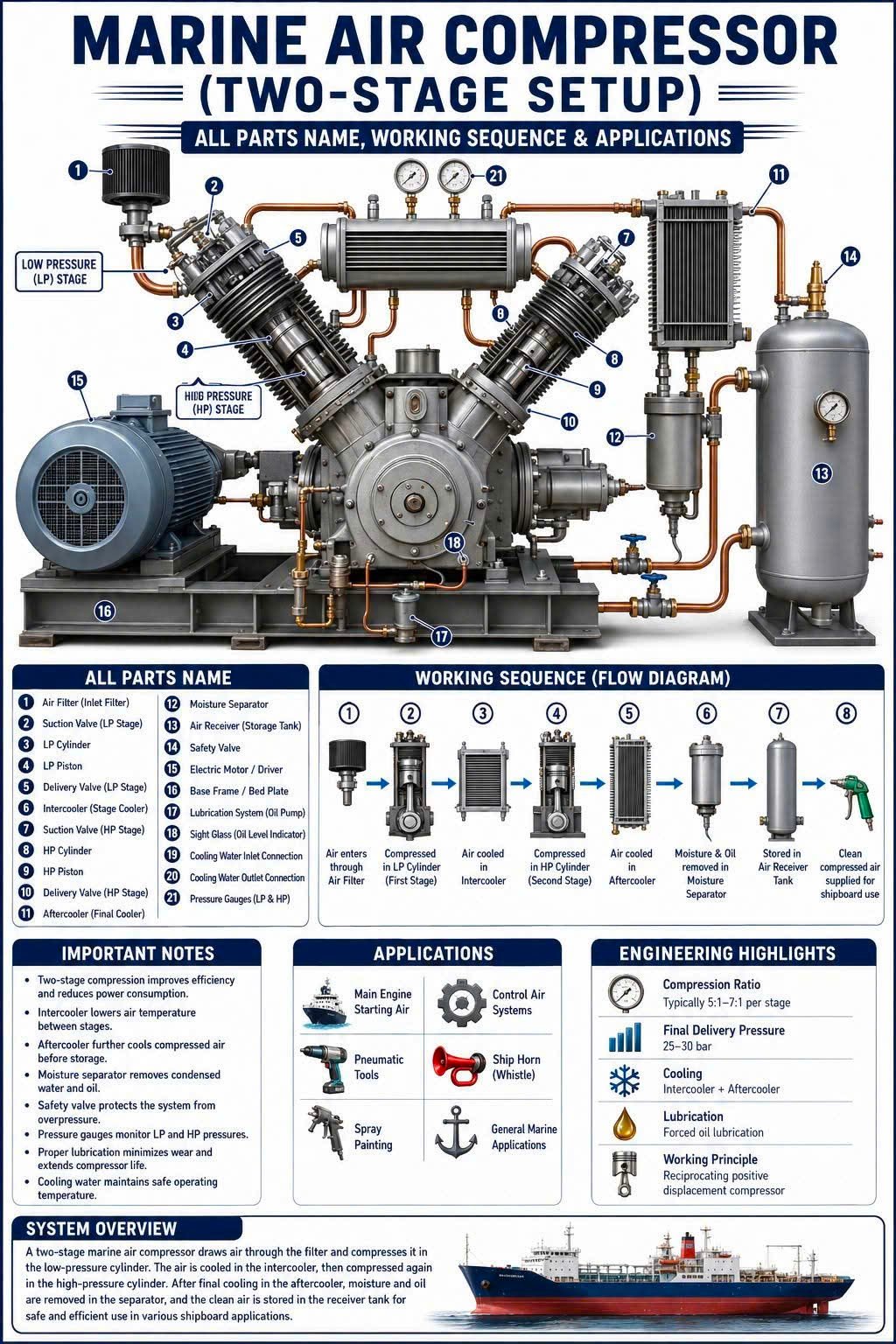 Marine Air Compressor: Starting Air System