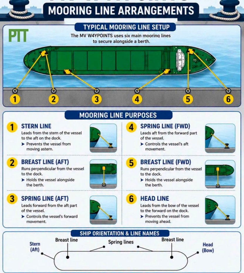 Mooring Line Arrangements: Essential Guidelines