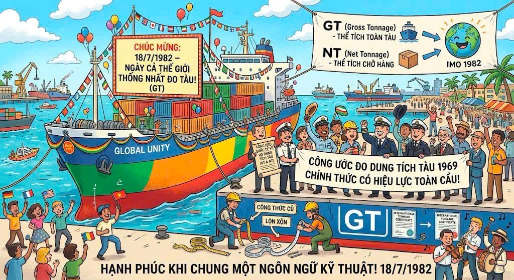 Ngày 18/7/1982: Thay Đổi Quy Chuẩn Đo Dung Tích Tàu Biển
