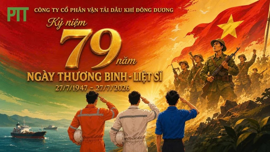 PVTRANS-PTT THÀNH KÍNH DÂNG HƯƠNG TRI ÂN CÁC ANH HÙNG LIỆT SĨ NHÂN KỶ NIỆM 79 NĂM NGÀY THƯƠNG BINH - LIỆT SĨ (27/7/1947 – 27/7/2026)