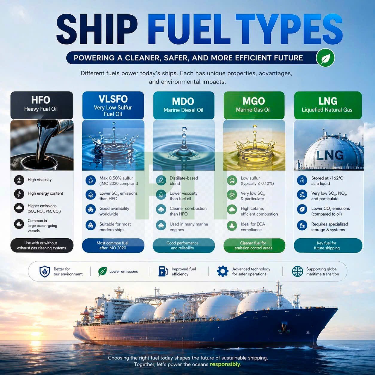 SHIP FUEL TYPES: POWERING THE GLOBAL FLEET