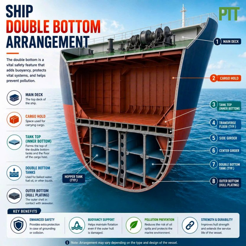 Ship's Double Bottom Structure Explained