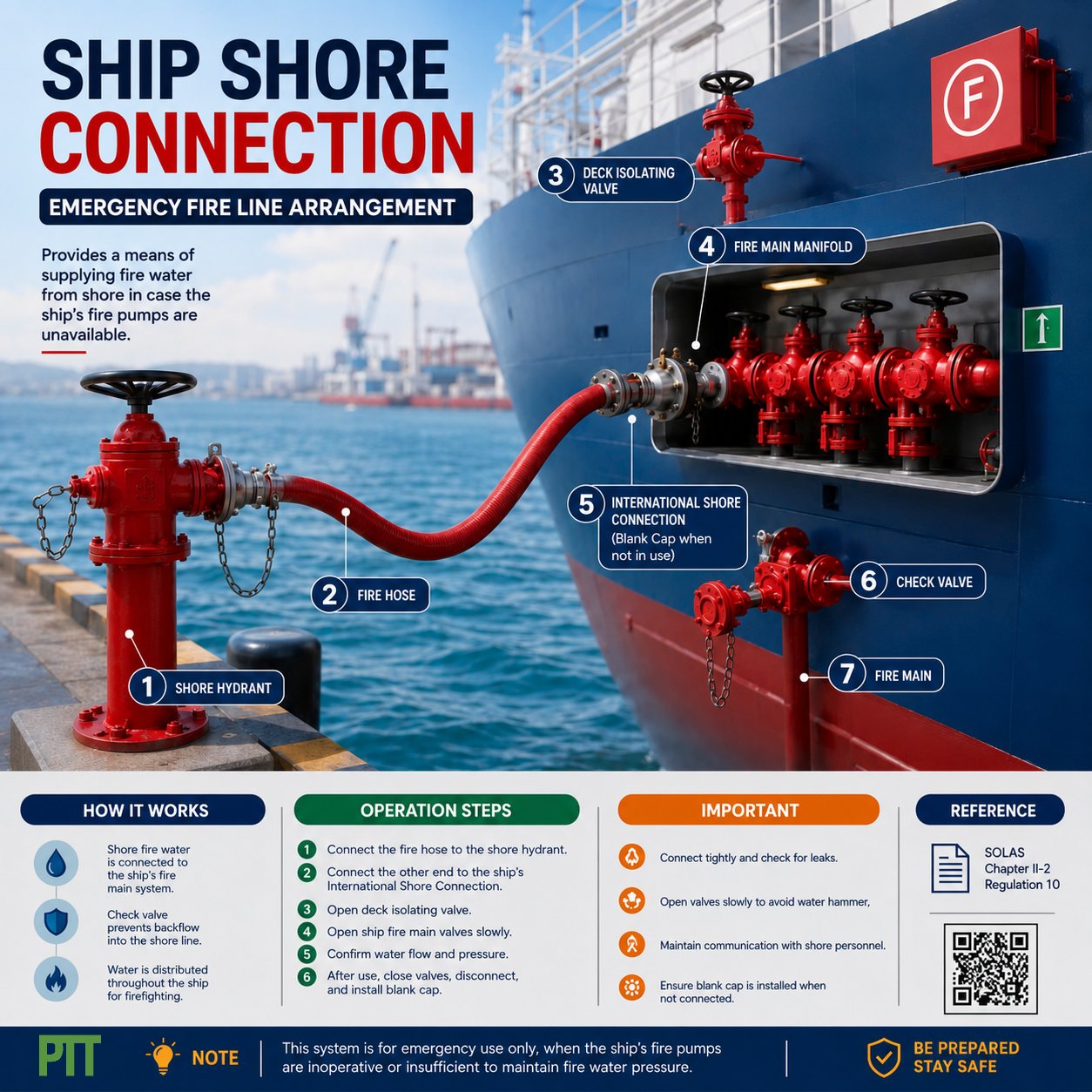 Ship Shore Connection: Fire Main System Safety