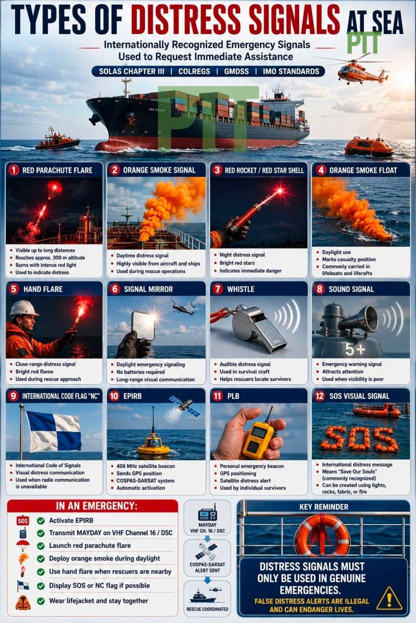 Types of Distress Signals Every Seafarer Should Know!