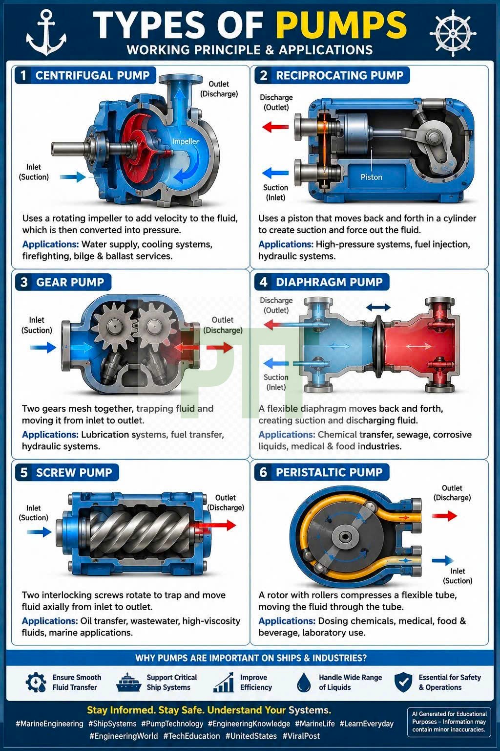 Types of Pumps: Powering Ships and Marine Engineering