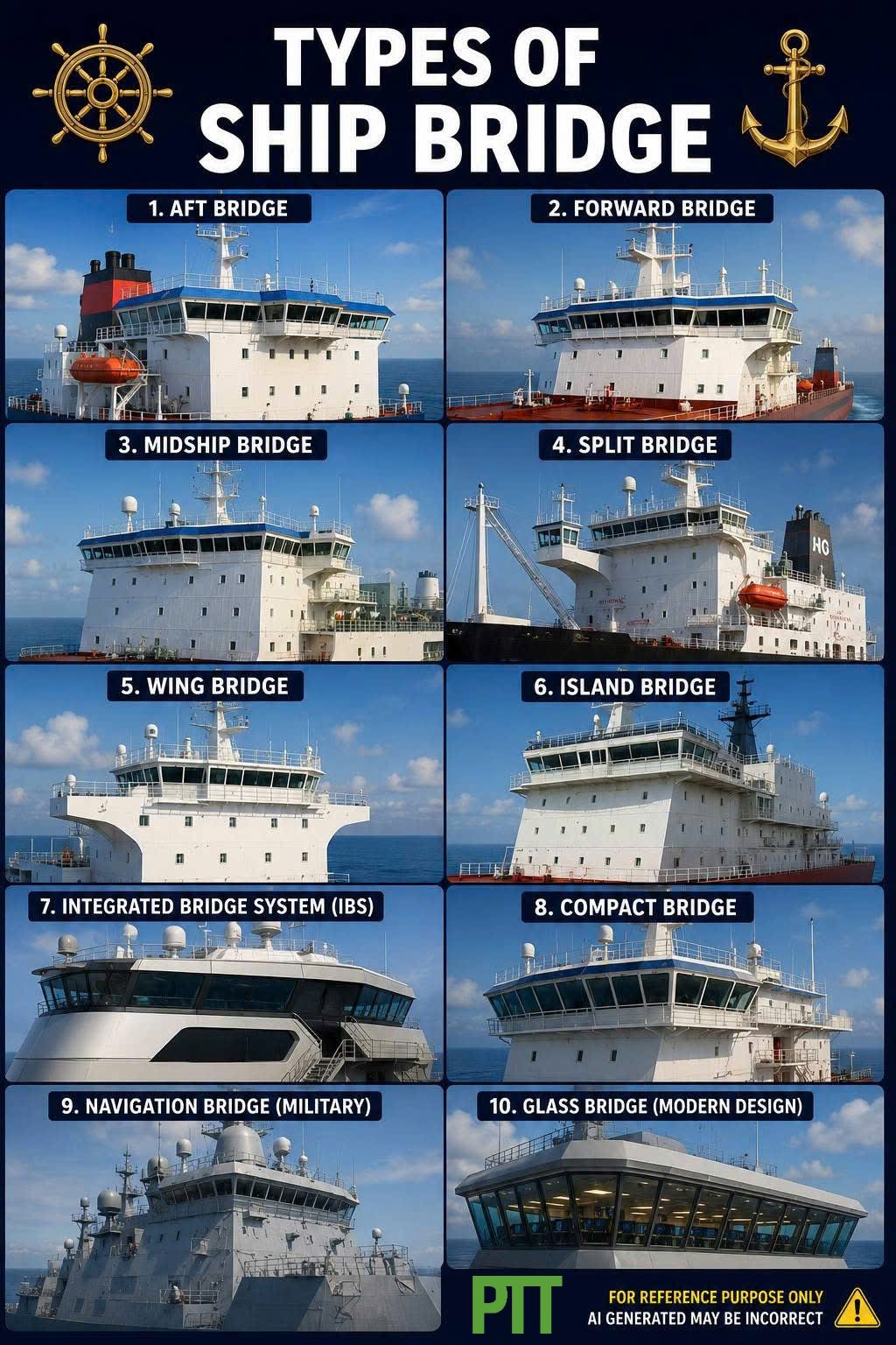 TYPES OF SHIP BRIDGE
