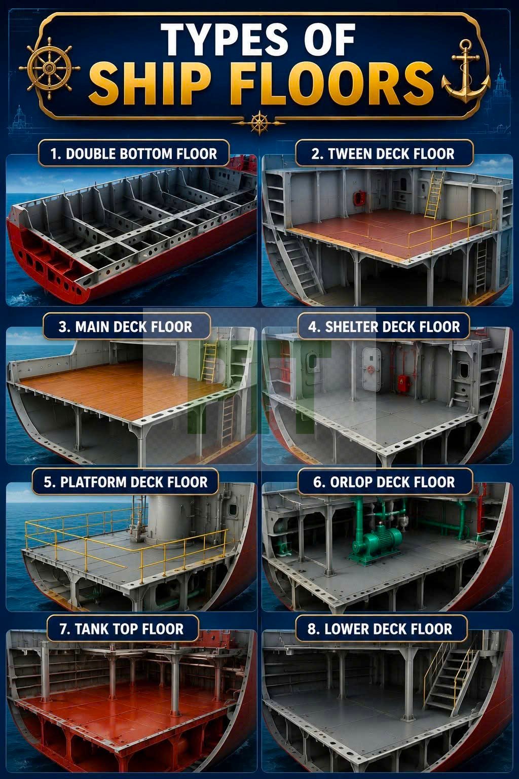 Types of Ship Floors: Structural Elements in Marine Engineering
